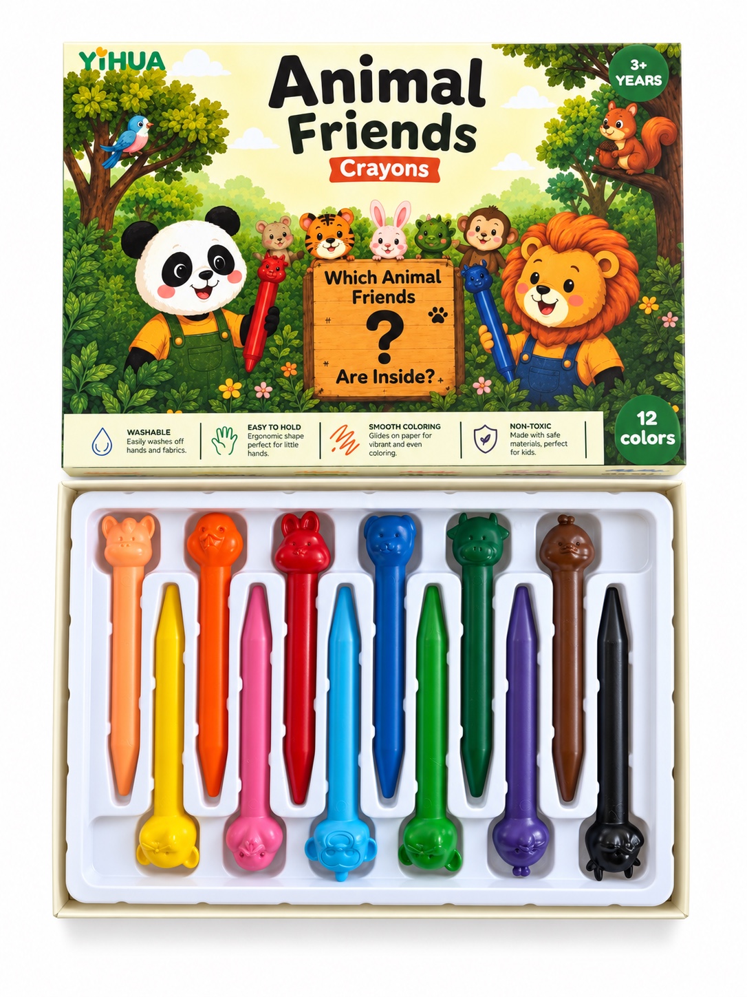 Animal Friends crayons