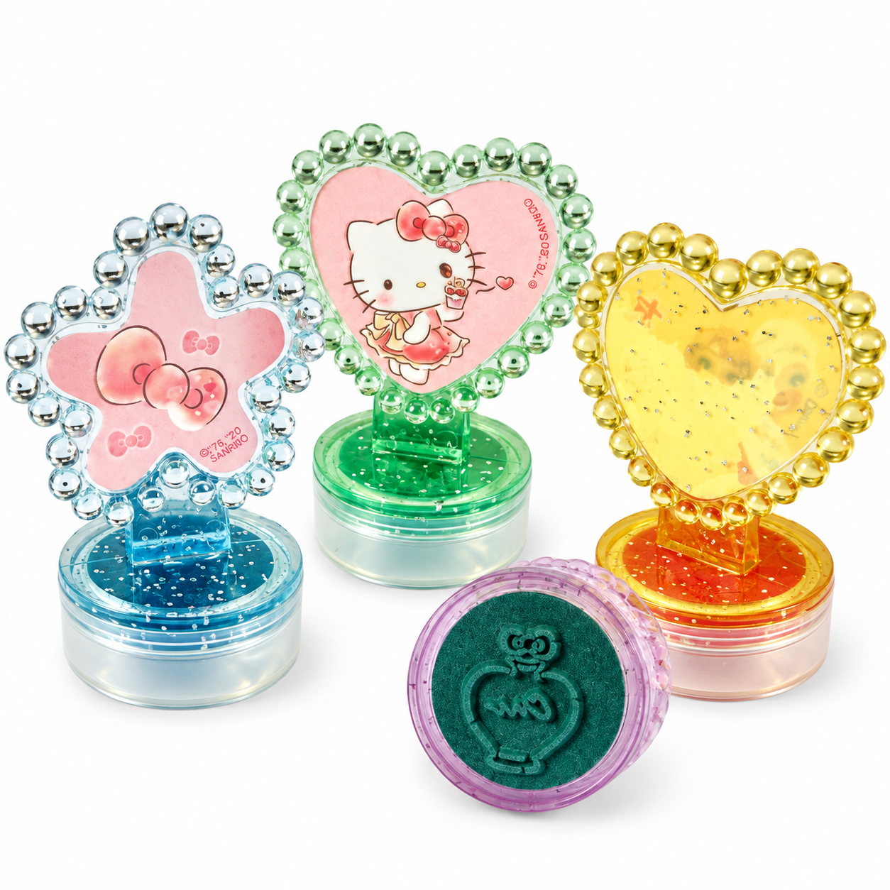 Metallic Heart & Star Stamp